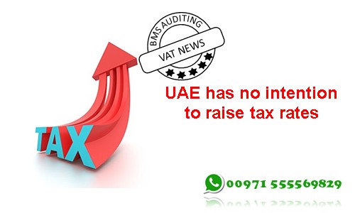 UAE has no intention to raise tax rates | VAT in UAE