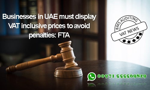 Businesses in UAE must display VAT