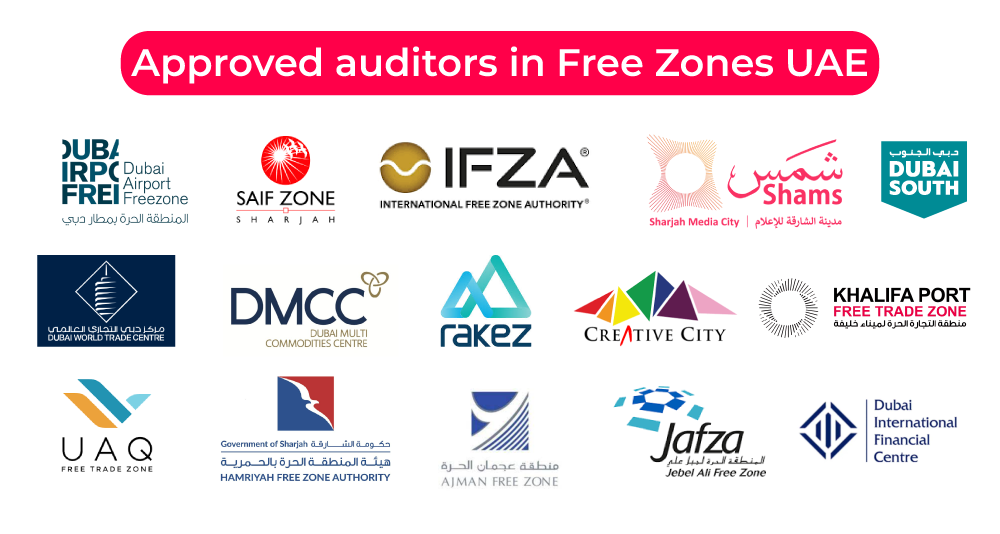 image listing the Free zones of approved auditors from BMS Auditing