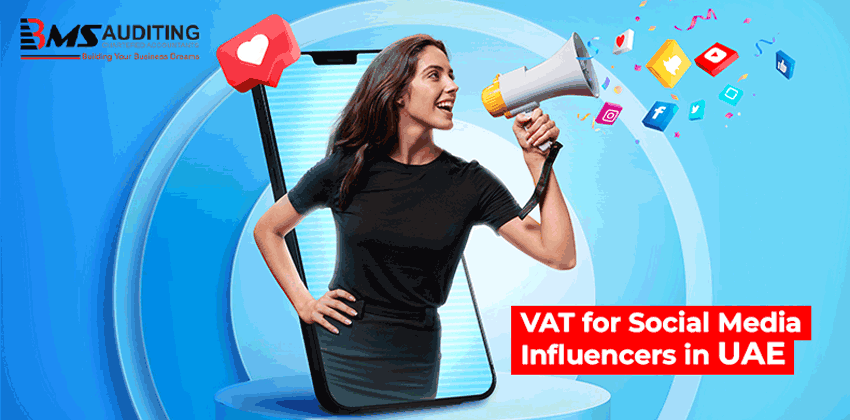 image with text on VAT for Social media influencers in UAE