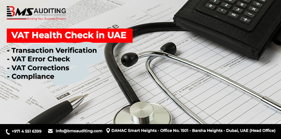 image with text about significances of VAT Health Check in Dubai